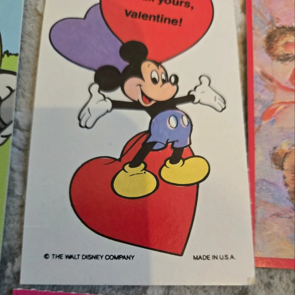 11 Vintage 1980s-1990s Assorted Valentine's Day Cards